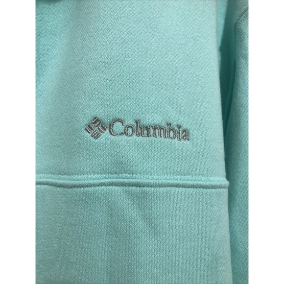 Columbia Men's Hart Mountain II Half-Zip Pullover Sweatshirt Sz XL NWOT Seafoam - Picture 2 of 6